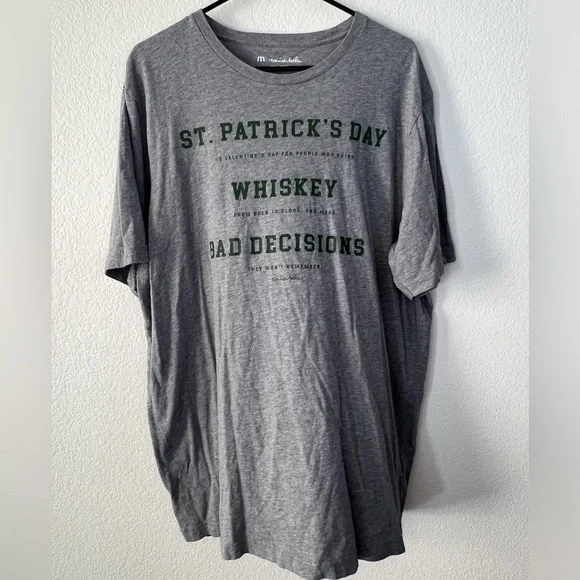 Travis Mathew T Shirt Mens Graphic Print Short Sleeve Grey Size XXL - Picture 1 of 6